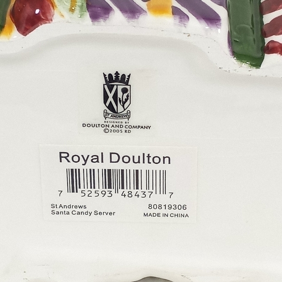 Royal Doulton Candy Cracker Santa Clause Serving Dish - Picture 10 of 10